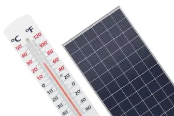 Coeficiente de temperatura en un panel solar