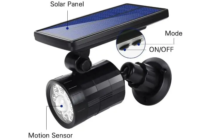GRDE Foco Solar 8 LED