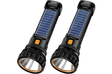 linterna solar con luz estroboscópica