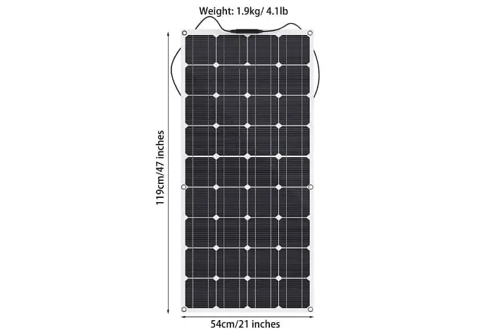 GIARIDE Panel Solar Flexible