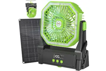 Ventilador solar recargable